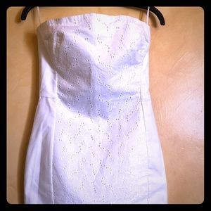 H&M White Off Shoulder Dress